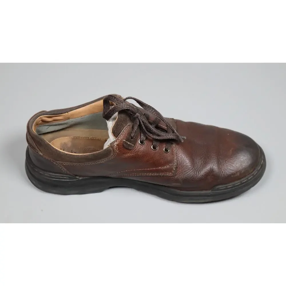 Clarks Men's Bradley Vibe Oxford Tan Tumbled Leather Shoes Tan Tumbled Size 11.5